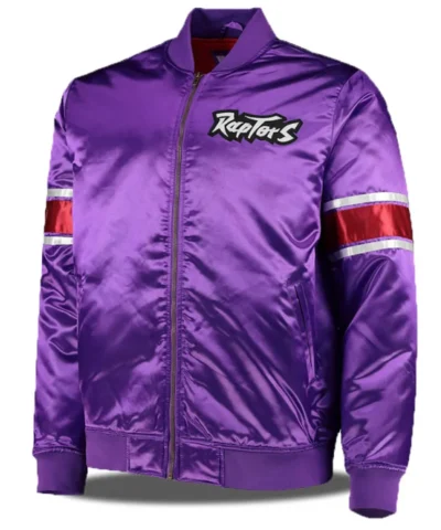 NBA Purple Toronto Raptors Satin Jacket