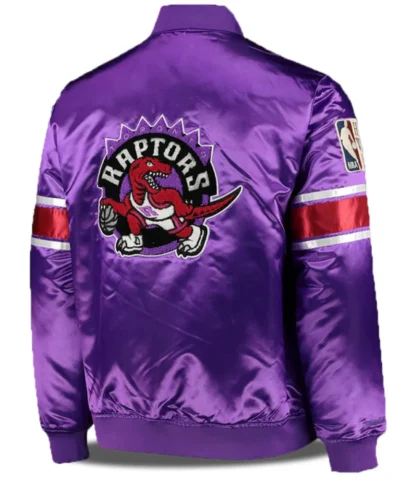 NBA Purple Toronto Raptors Satin Jackets