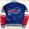 NFL Buffalo Bills Satin Royal Blue and Red Jackets