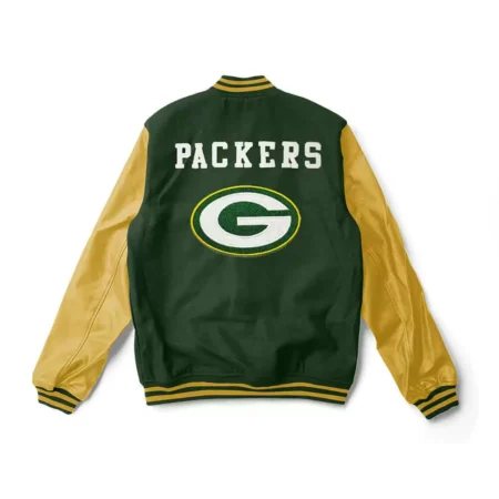 NFL Green Bay Packers Green And Yellow Varsity Jackets