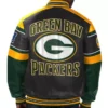 NFL Green Bay Packers Multicolor Leather Jackets