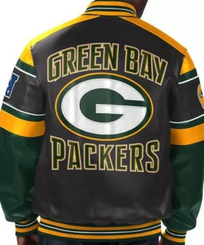 NFL Green Bay Packers Multicolor Leather Jackets