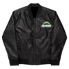 NFL Los Angeles Chargers Black Leather Varsity Jacket