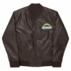 NFL Los Angeles Chargers Brown Leather Varsity Jacket
