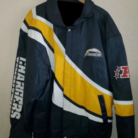NFL Los Angeles Chargers Jeff Hamilton Leather Jacket