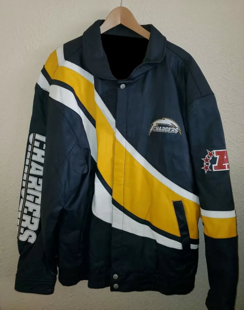 NFL Los Angeles Chargers Jeff Hamilton Leather Jacket
