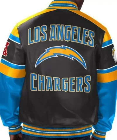 NFL Los Angeles Chargers Multicolor Leather Jackets