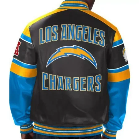NFL Los Angeles Chargers Multicolor Leather Jackets