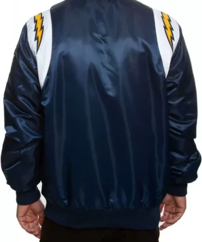 NFL Team Los Angeles Chargers Navy Satin Jackets