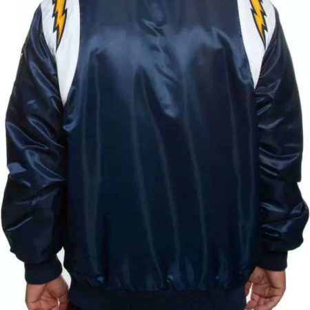 NFL Team Los Angeles Chargers Navy Satin Jackets