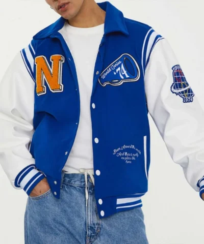 NTRLS World Series Letterman Blue and White Jacket