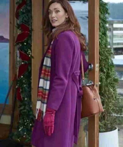 Nantucket Noel Sarah Power Purple Coat 1