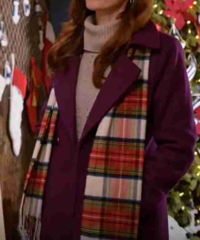 Nantucket Noel Sarah Power Purple Coat