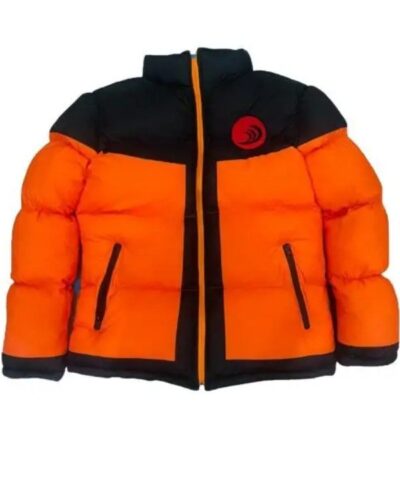 Naruto Seventh Hokage Orange And Black Jacket