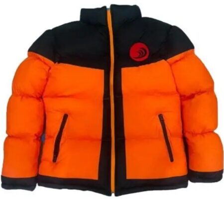 Naruto Seventh Hokage Orange And Black Jacket