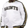 New Orleans Saints Satin White The D Line Jacket