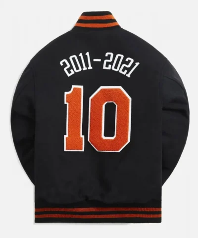 New York Knicks 10 Varsity Wool Black Jackets