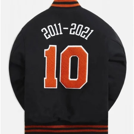 New York Knicks 10 Varsity Wool Black Jackets
