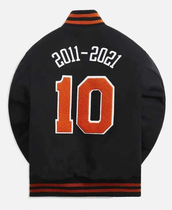 New York Knicks 10 Varsity Wool Black Jackets