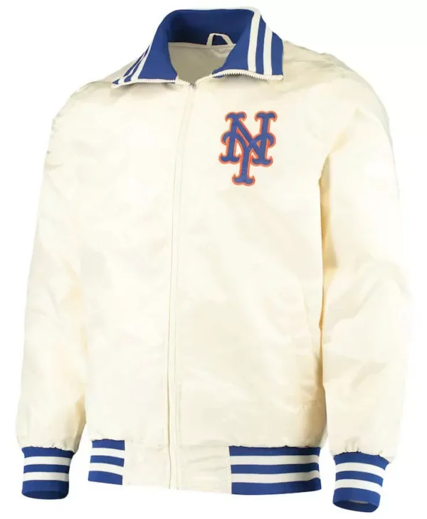 New York Mets Cream The Captain II Full Zip Jacket