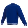 New York Mets Embroidered Logo Royal Wool Jackets