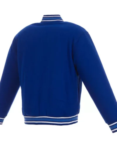 New York Mets Embroidered Logo Royal Wool Jackets