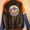 New York Mets G III Carl Banks Leather Jacket