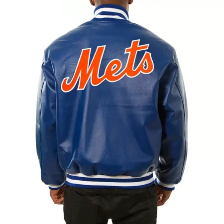New York Mets Jeff Hamilton Royal Leather Jackets