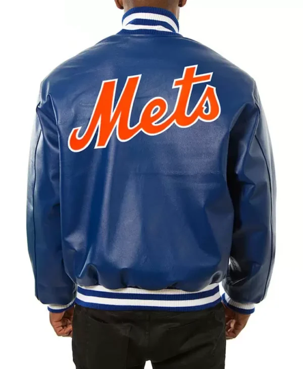New York Mets Jeff Hamilton Royal Leather Jackets