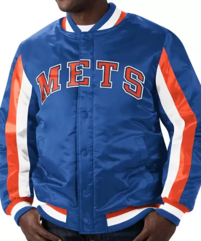 New York Mets The Ace Royal Satin Jacket