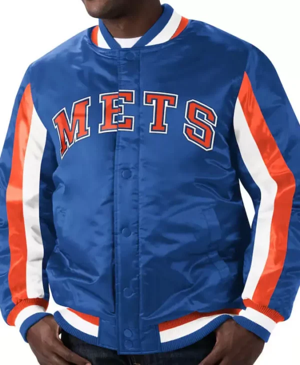 New York Mets The Ace Royal Satin Jacket