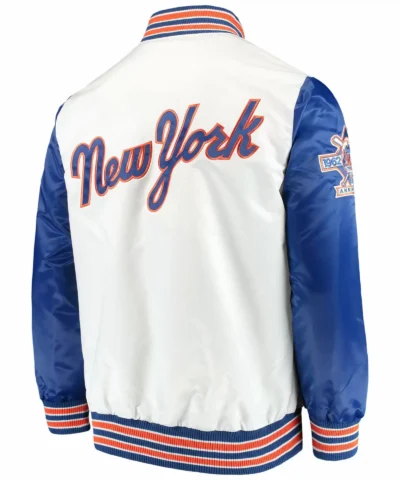 New York Mets White The Legend Satin Jackets scaled 1