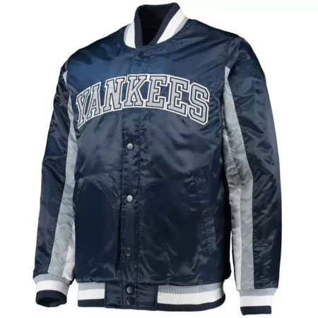 New York Yankees Ace Full Snap Satin Jacket