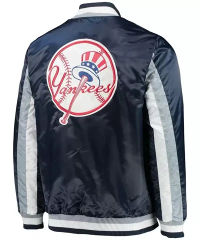 New York Yankees Ace Full Snap Satin Jackets