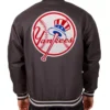 New York Yankees Charcoal MLB Polyester Jacket