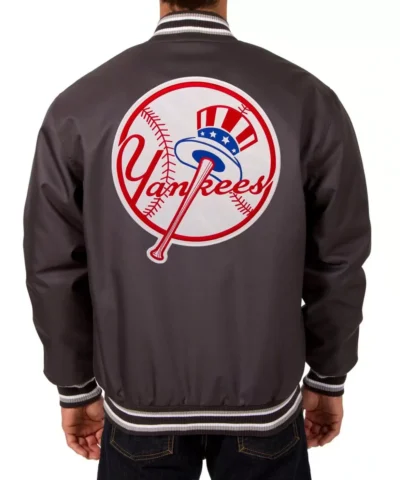 New York Yankees Charcoal MLB Polyester Jacket