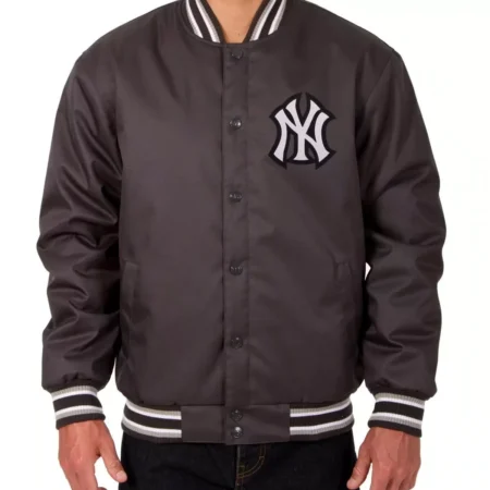 New York Yankees Charcoal MLB Polyester Jackets