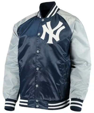 New York Yankees Lead Off Hitter Full Snap Satin Jacket