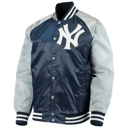 New York Yankees Lead Off Hitter Full Snap Satin Jacket