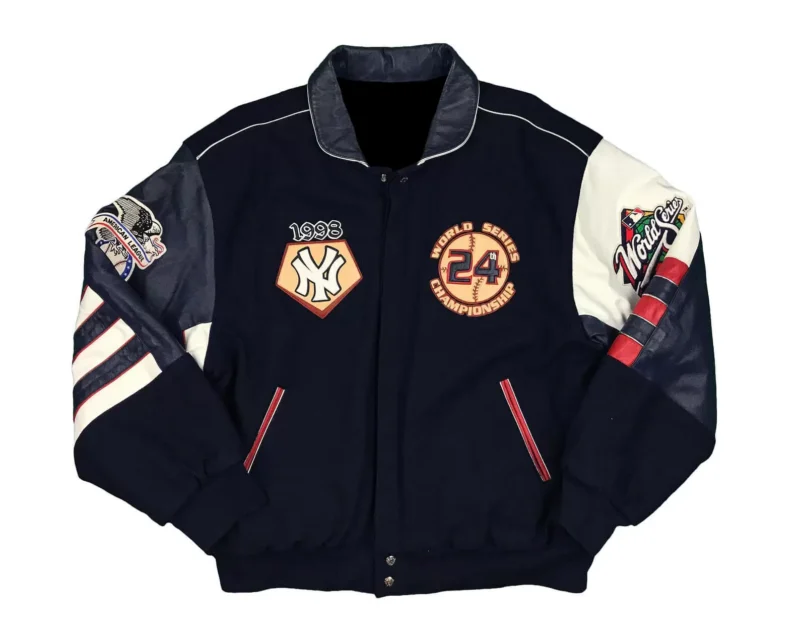 New York Yankees Leather Jeff Hamilton Jackeat