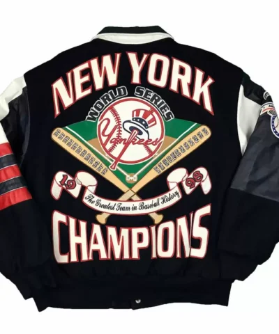 New York Yankees Leather Jeff Hamilton Jackeats