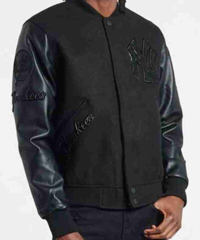 New York Yankees Triple Black Varsity Jacket
