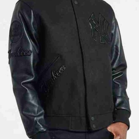 New York Yankees Triple Black Varsity Jacket