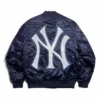 New York Yankees World Series MLB Navy Satin Jackets