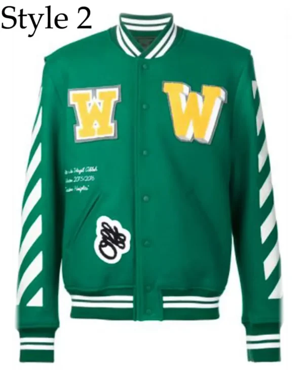 Off White 2015 Virgil Abloh Wool Green Jacket