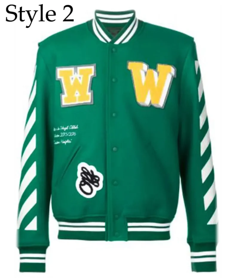 Off White 2015 Virgil Abloh Wool Green Jacket