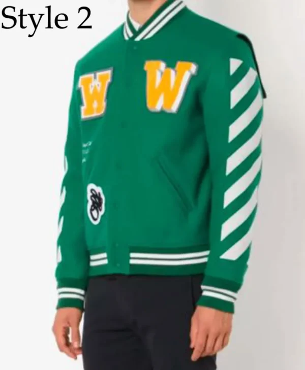 Off White 2015 Virgil Abloh Wool Green Jackets