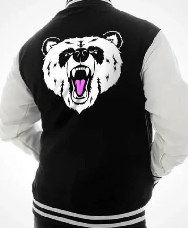 Panda Varsity White Black Jacket