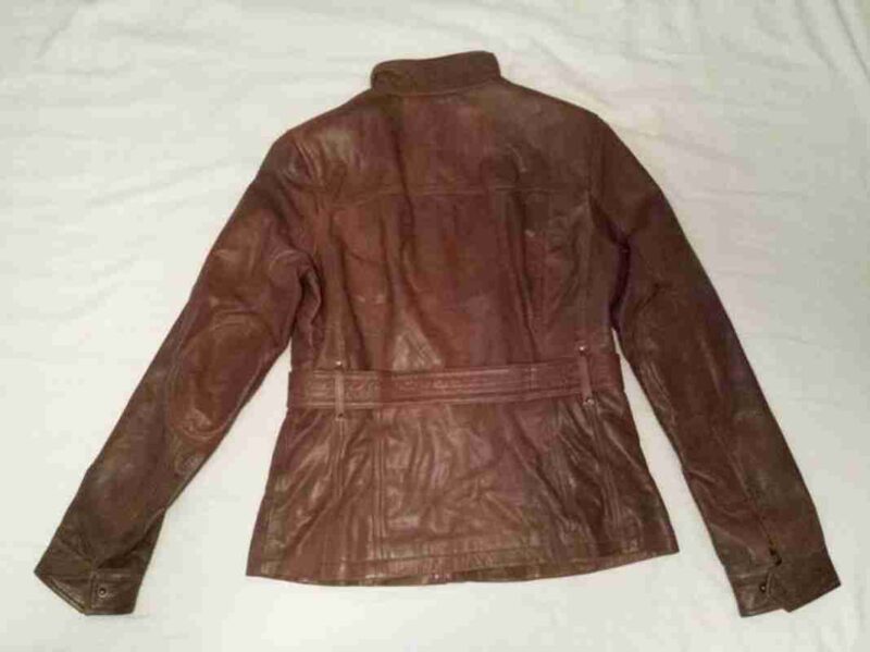 Pelle Distressed Belted Hipster Jacket
