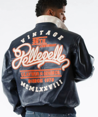 Pelle Pelle 35th Anniversary Navy Plush Jacket